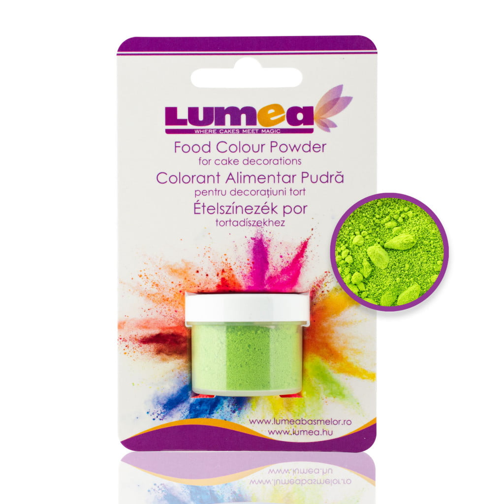 Citrus green powder food colour, 2g - Lumea