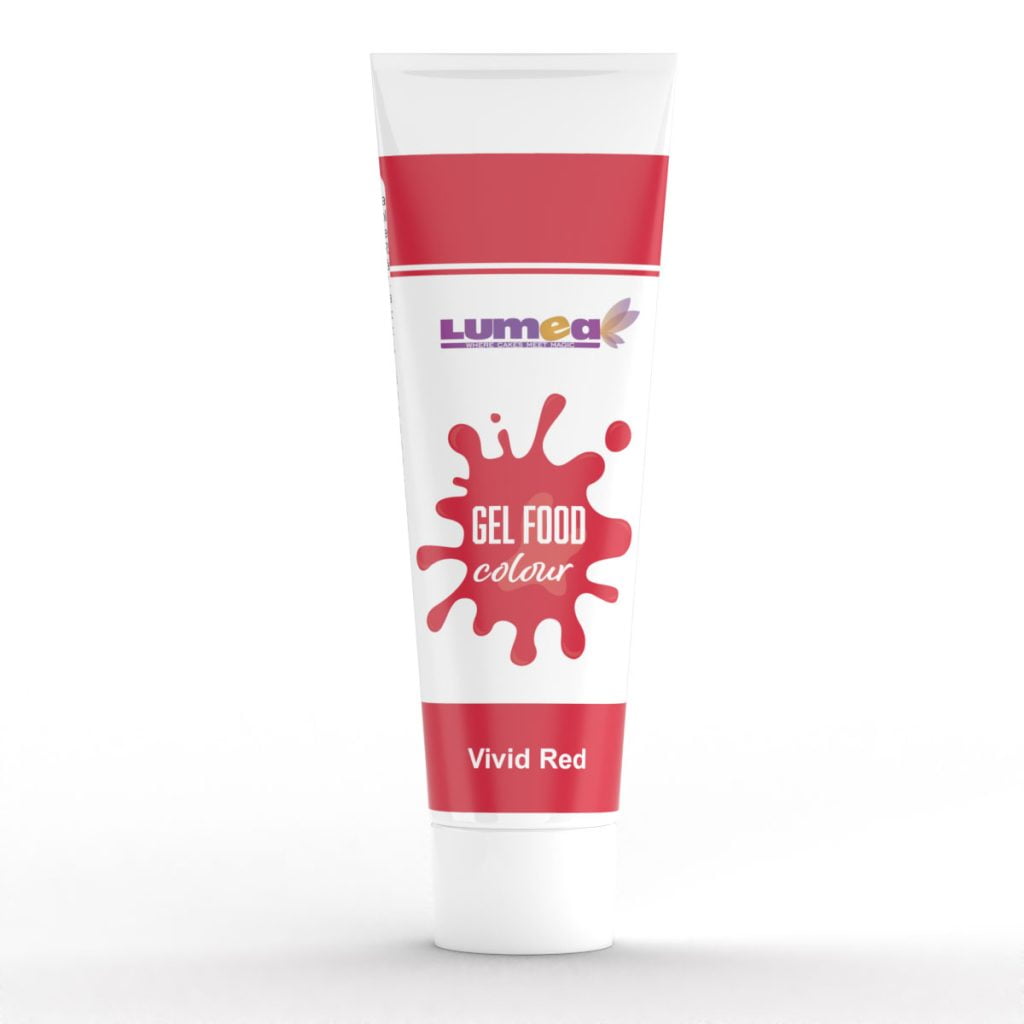 Vivid Red gel food colour, 30g - Lumea