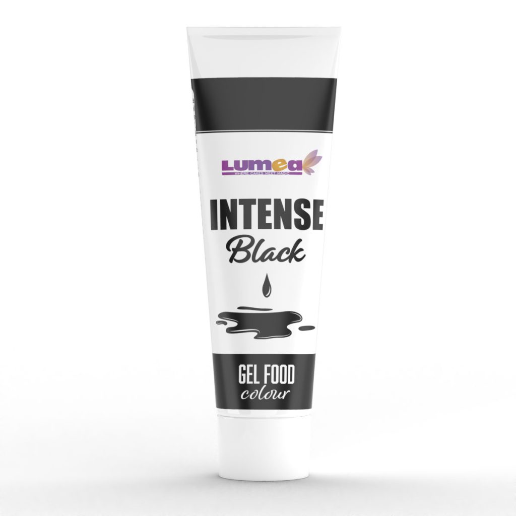 Intense Black gel food colour, 30g - Lumea