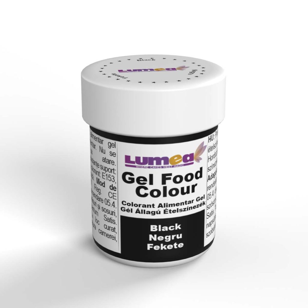 Black gel food colour, 30g - Lumea