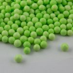 Lime green sugar pearls 7mm, 1kg - Lumea