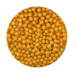 Gold yellow sugar pearls 7mm, 80g - Lumea - Image 2