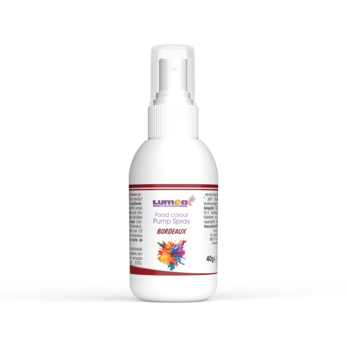 Bordeaux Water-based food colour in pump spray, 40g - Lumea - Image 2