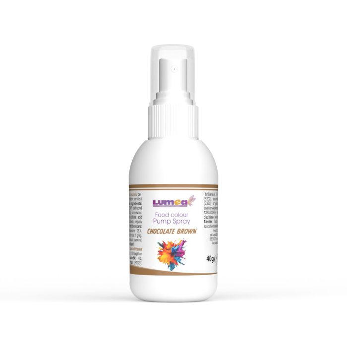 Chocolate Brown Water-based food colour in pump spray, 40g - Lumea - Image 2