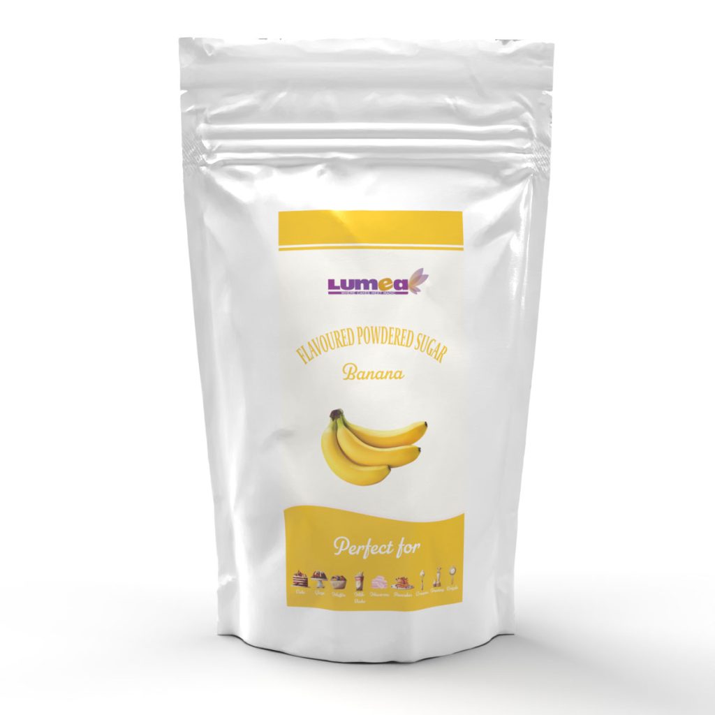 Banana Flavoured Powdered Sugar, 500g - Lumea