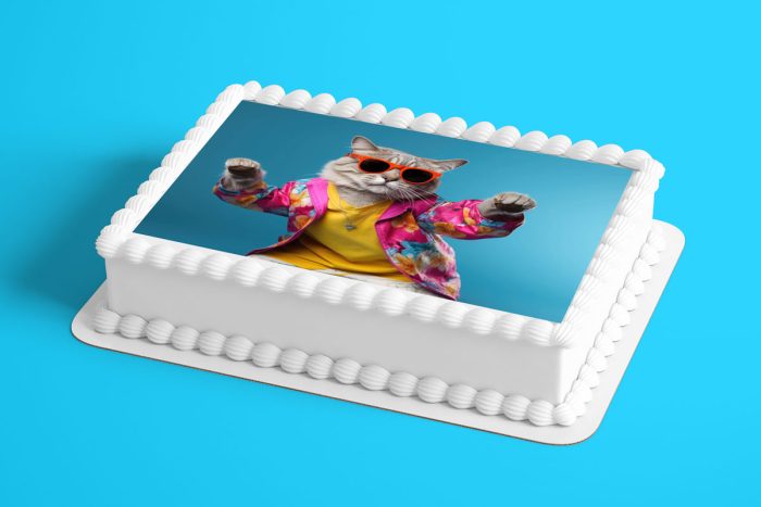 Cool Funny Cat Wafer Sheet - Lumea - Image 2