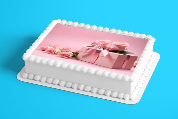 Gift With Flowers Wafer Sheet - Lumea - Image 2