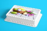 Bunny with Easter Eggs and Flowers Wafer Sheet - Lumea - Image 2