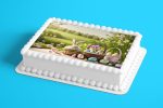 Bunny Sitting in Easter Basket Wafer Sheet - Lumea - Image 2