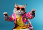 Cool Funny Cat Wafer Sheet - Lumea