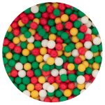 Golden Xmas sugar pearls 7mm, 80g - Lumea - Image 2