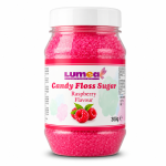 Raspberry flavoured Candy Floss Sugar, 300g - Lumea