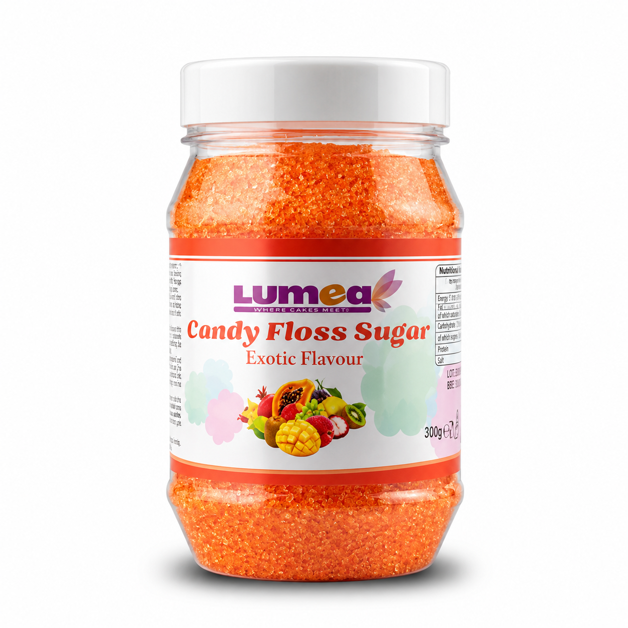 image00018 Exotic Fruit flavoured Candy Floss Sugar, 300g - Lumea - Image 1