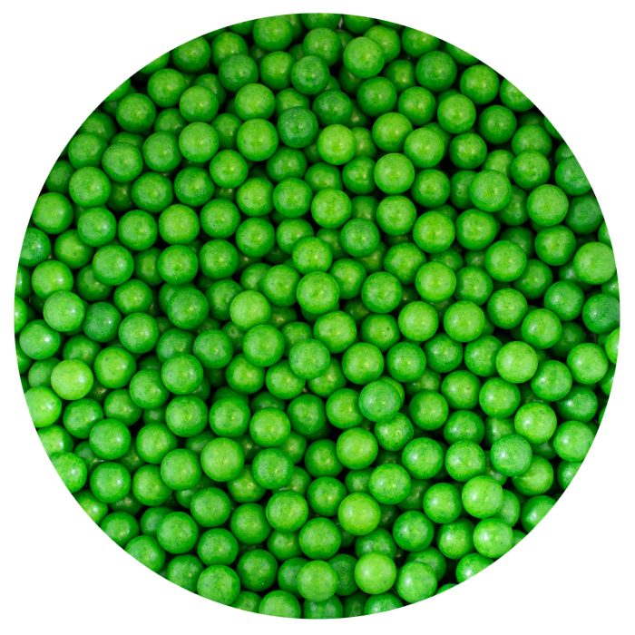Moss Green sugar pearls 7mm, 80g - Lumea - Image 2