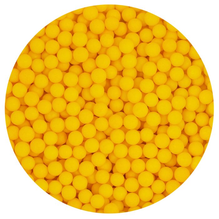 Yellow sugar pearls 7mm, 80g - Lumea - Image 2