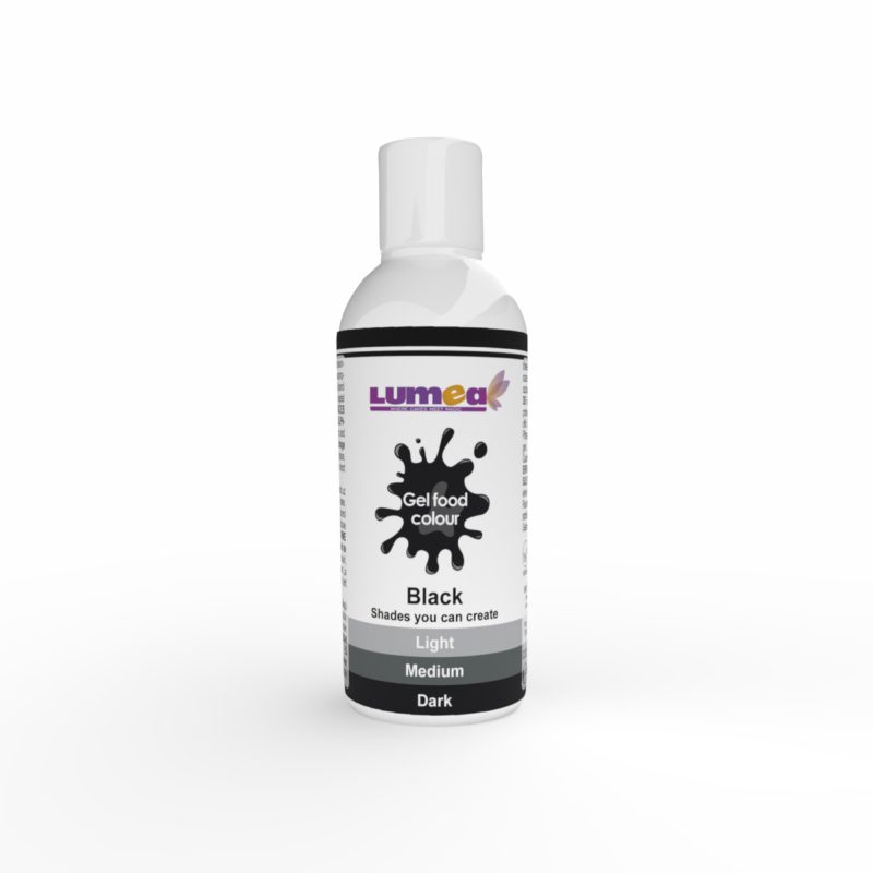 Black gel food colour, 200g - Lumea