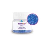 Edible Iridescent Blue flakes for sequin cake, 15g - Lumea