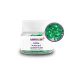 Edible Iridescent Green flakes for sequin cake, 15g - Lumea