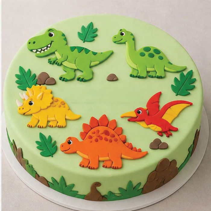 Dino fondant mix, 100g x 5 pcs. - Lumea - Image 2