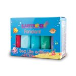 Sea Life fondant mix, 100g x 5 pcs. - Lumea