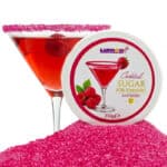 Raspberry flavoured Cocktail Rimming Sugar, 250g - Lumea