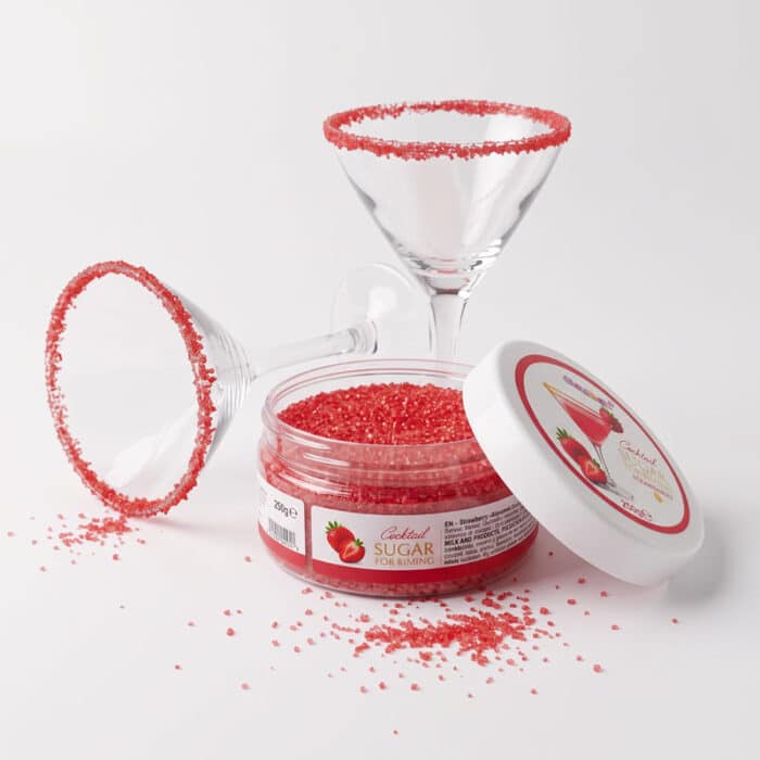 Strawberry flavoured Cocktail Rimming Sugar, 250g - Lumea - Image 2